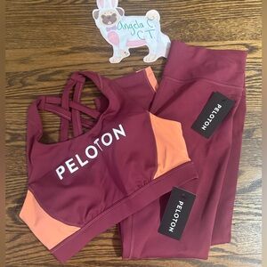 NWT- Peloton Move Rib Insert Leggings and Strappy Bra.